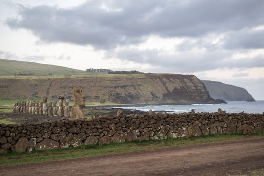 Rano Raraku moai quarry walk — Easter Island