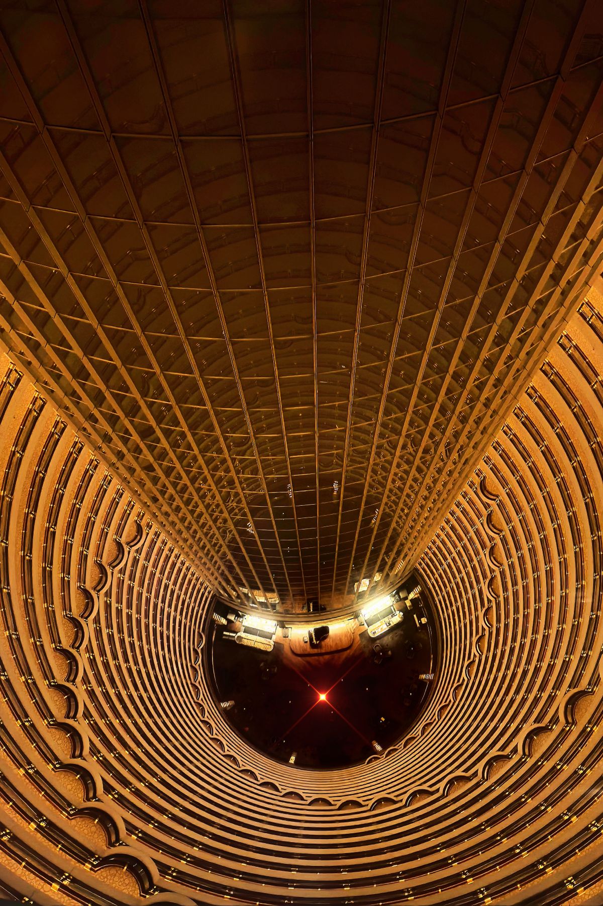 Contemporary hotel atrium architecture
