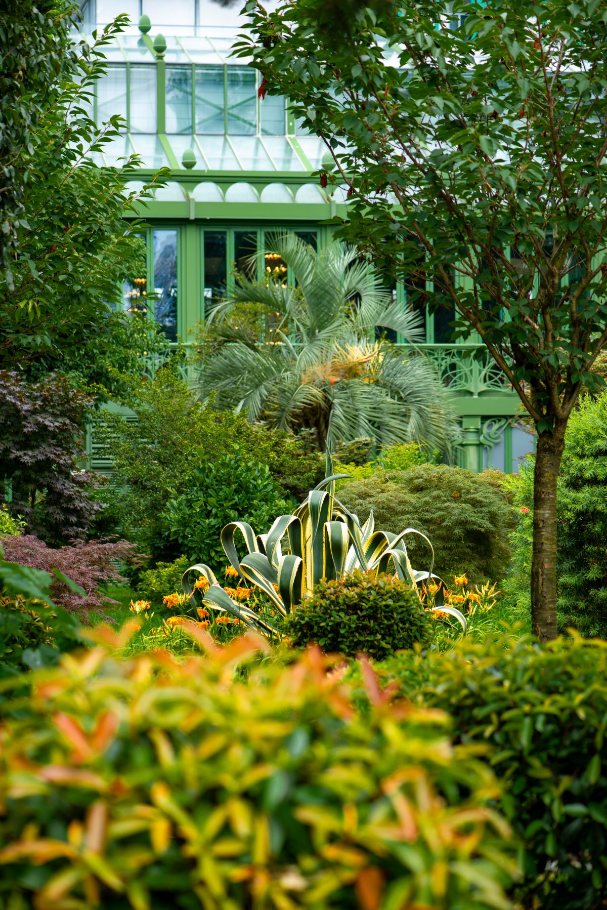 The garden at Loving Hands residential care home