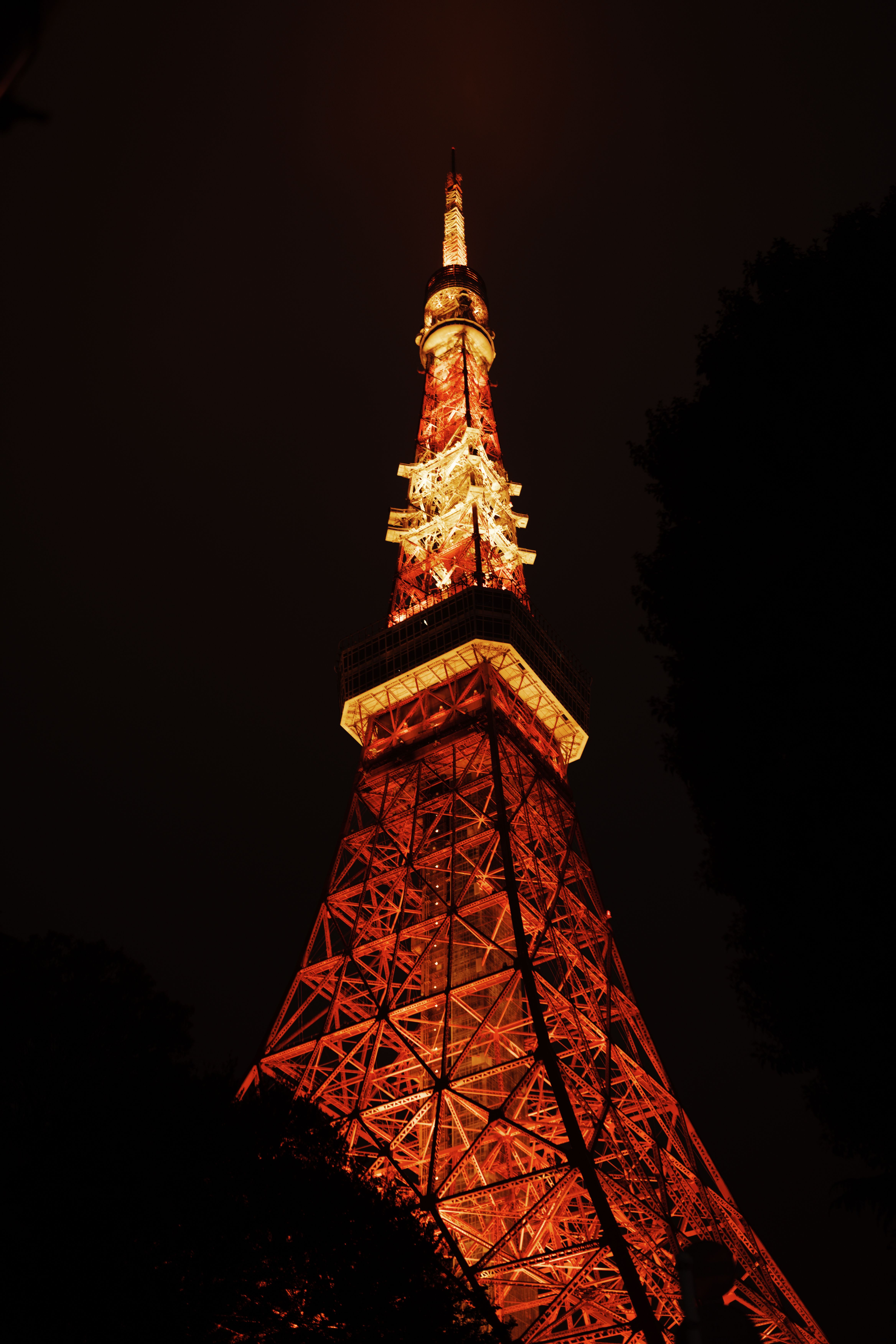 Iconic Tokyo Tower Illuminated at Night · Free Stock Photo