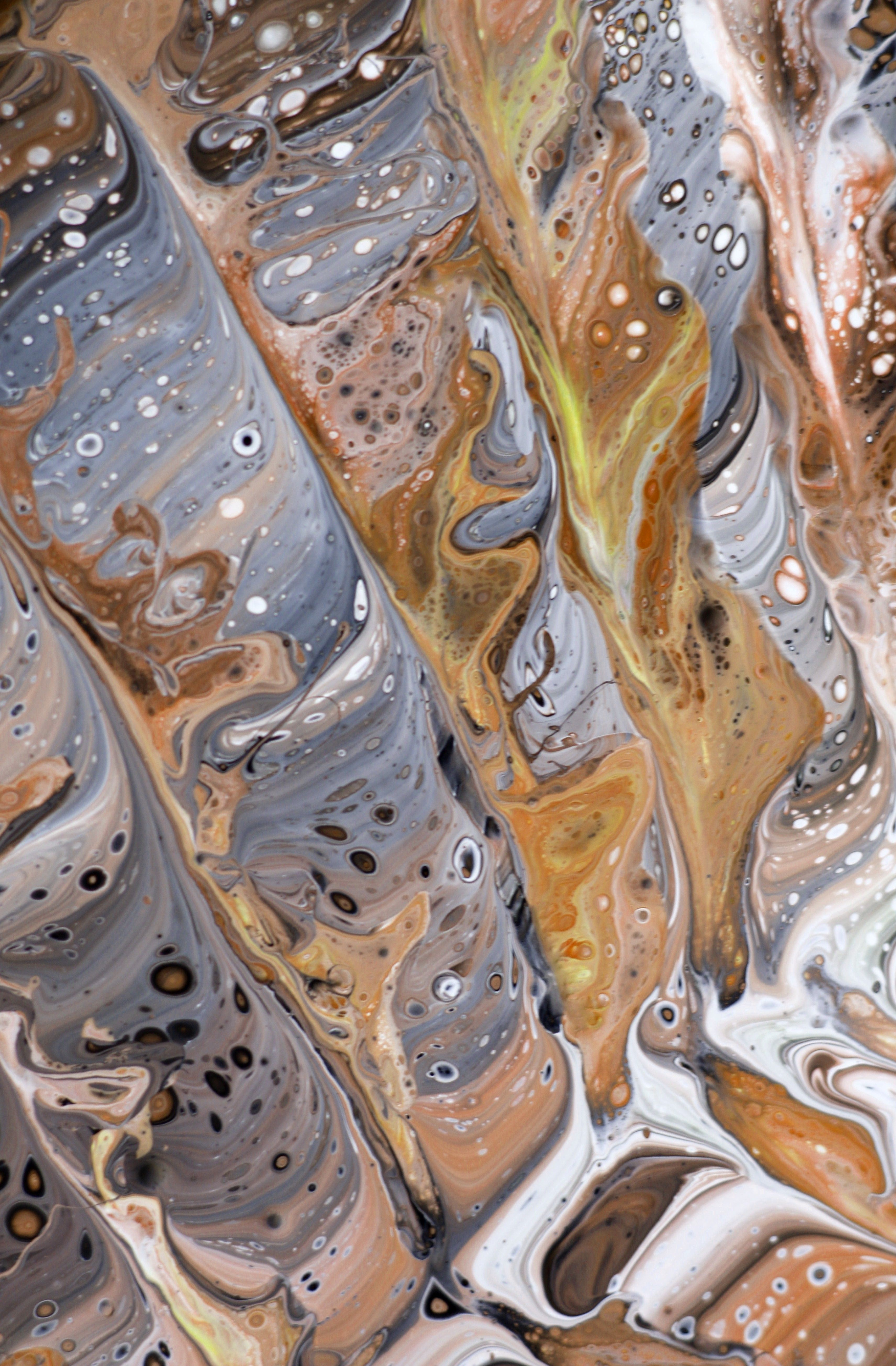Abstract Fluid Art in Earth Tones · Free Stock Photo