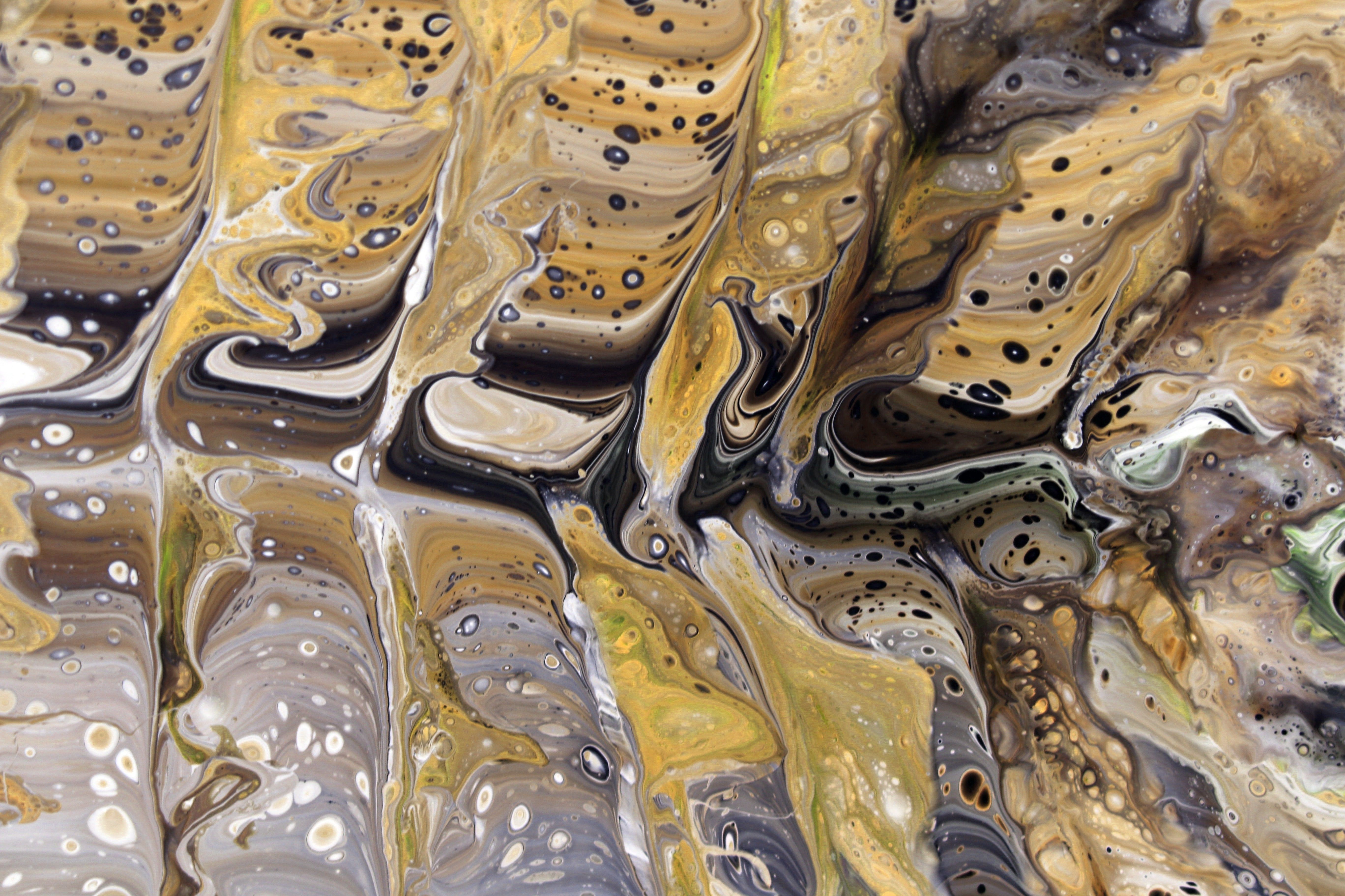 Abstract Fluid Art with Earth Tones in Guaratuba · Free Stock Photo
