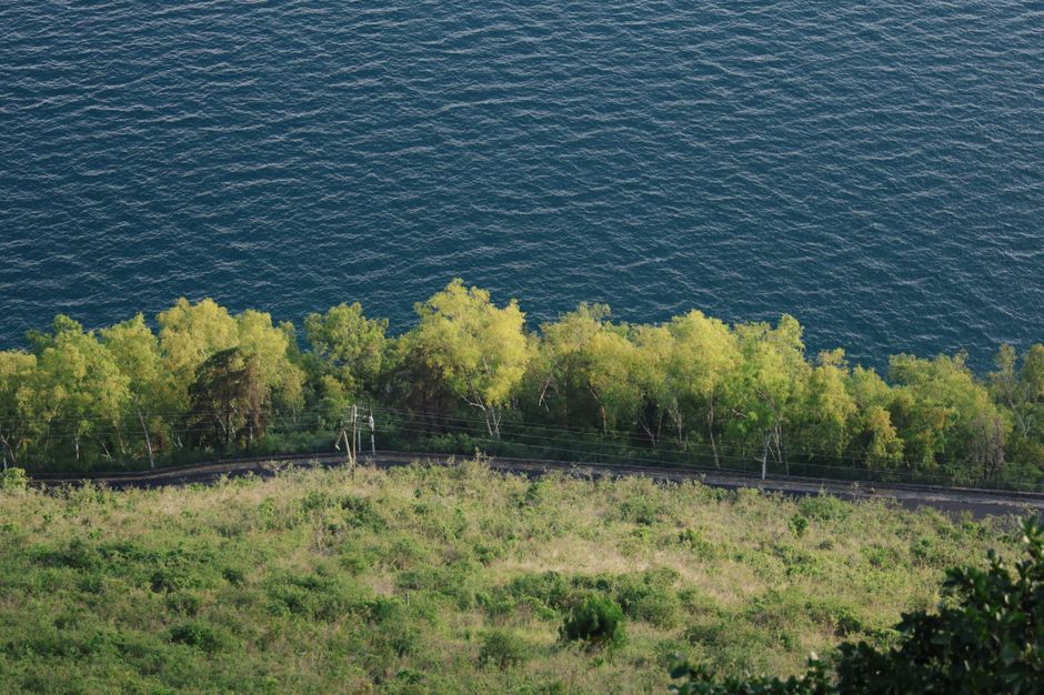 Panoramic view of Taal Lake from Tagaytay City, Philippines