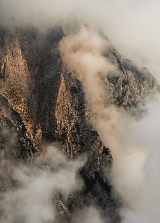 Free Bird's Eye View Of Rocky Mountain During Daytime Stock Photo