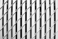 White Barbed Wire Fence