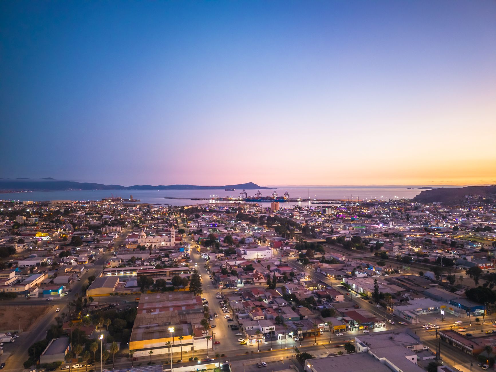 Ensenada cityscape