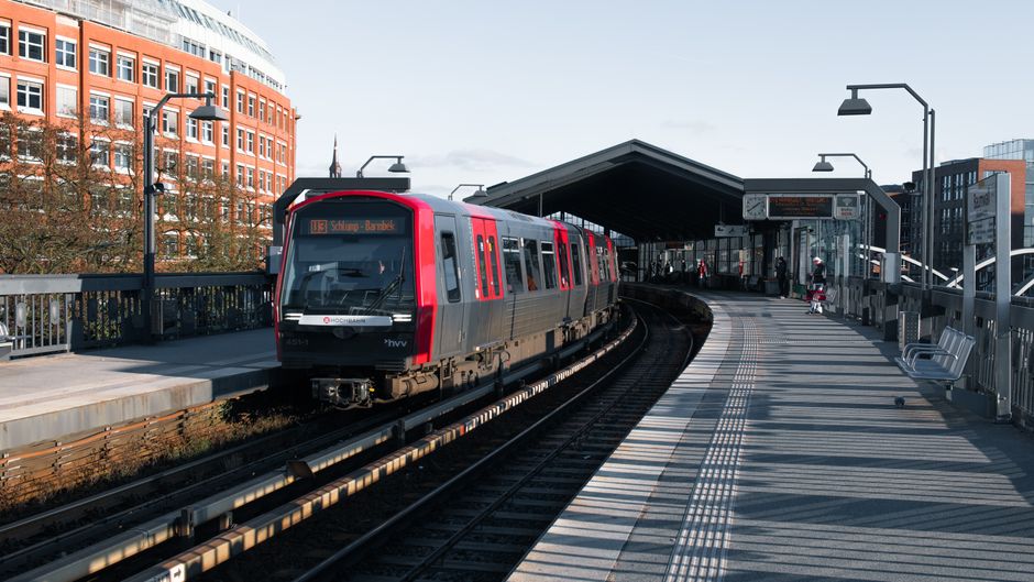 Deutsche Bahn regional train at a station, symbolizing German public transport