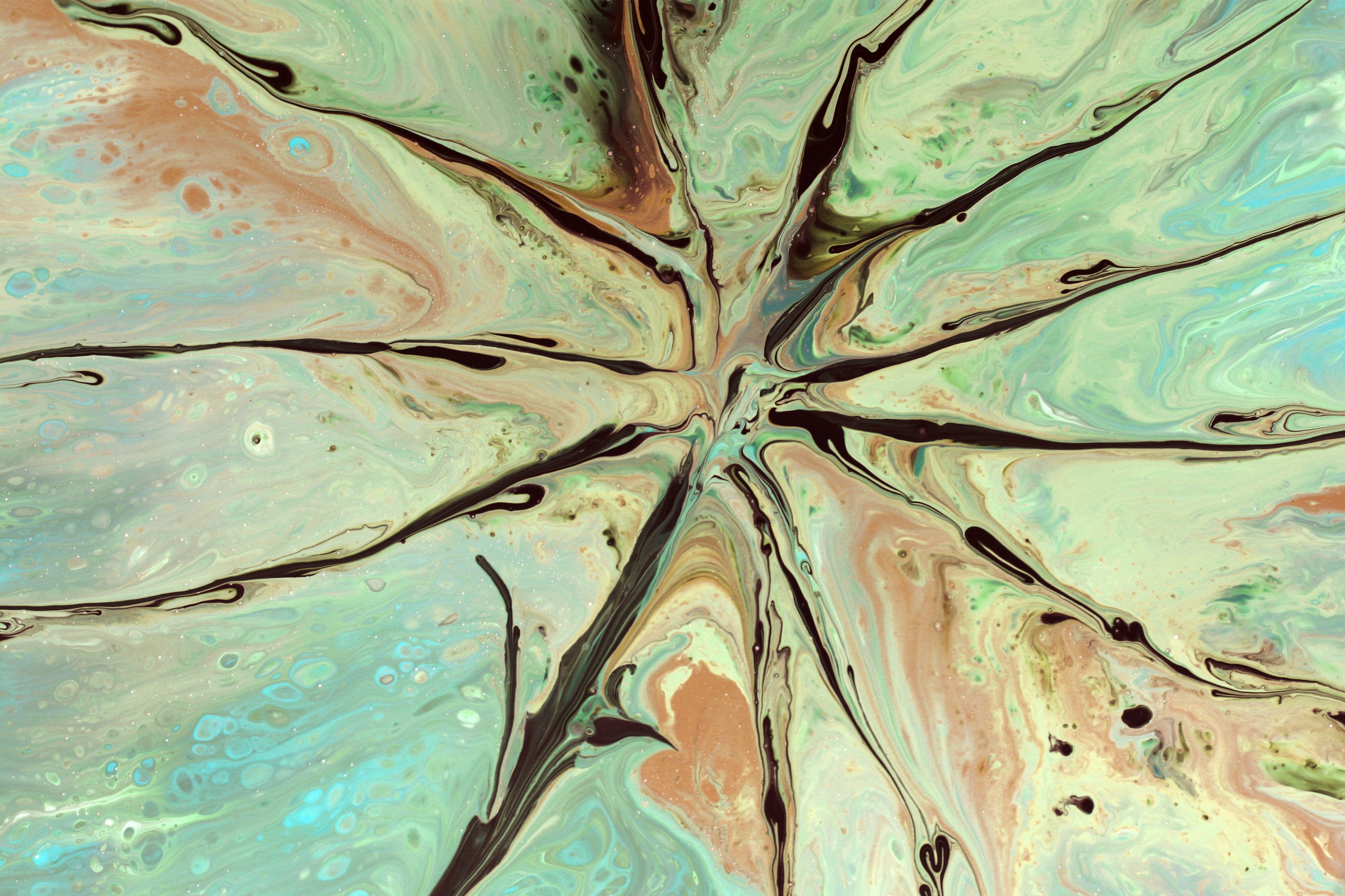Abstract Fluid Art in Earthy Tones · Free Stock Photo