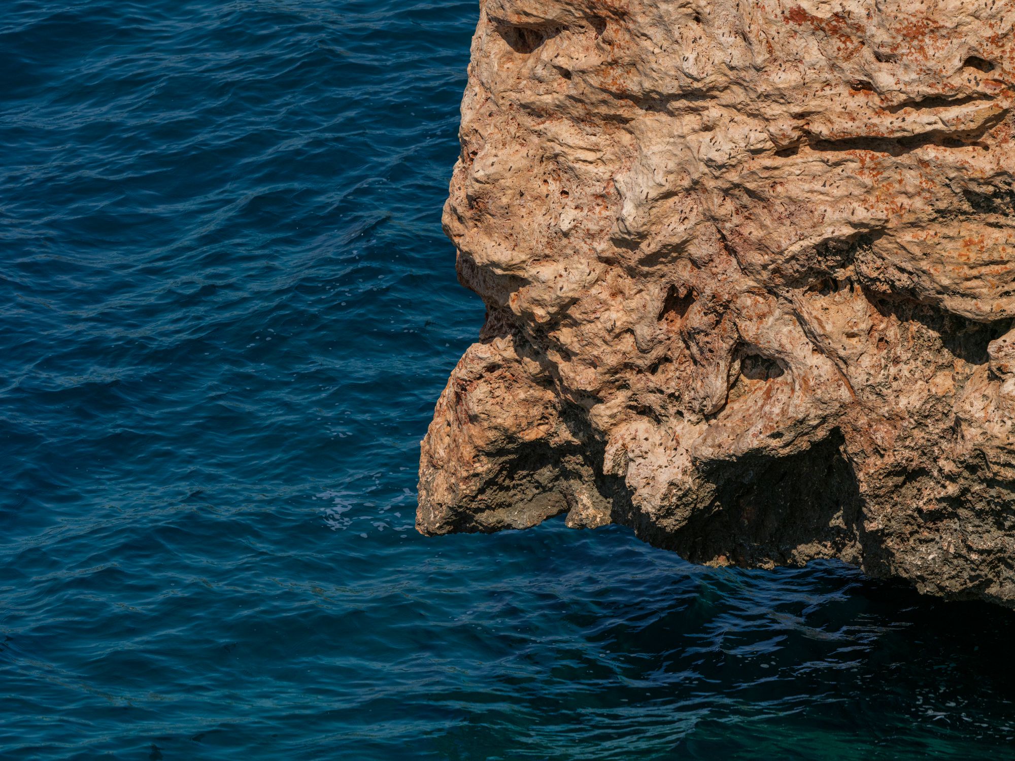 Deep Cliff Majestic Cliff Overlooking Deep Blue Ocean Waters · Free Stock Photo