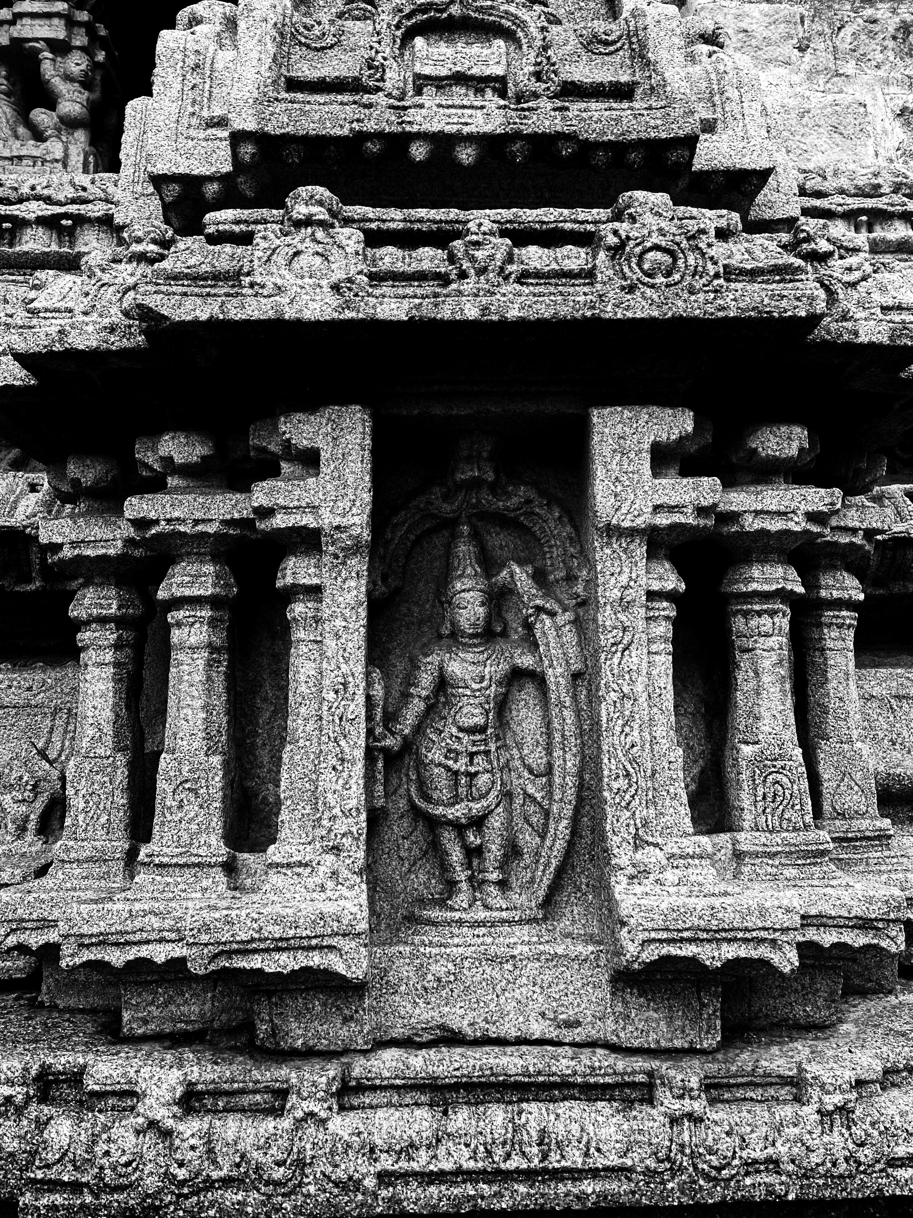 Ancient Carved Stone Hindu Temple Architecture · Free Stock Photo