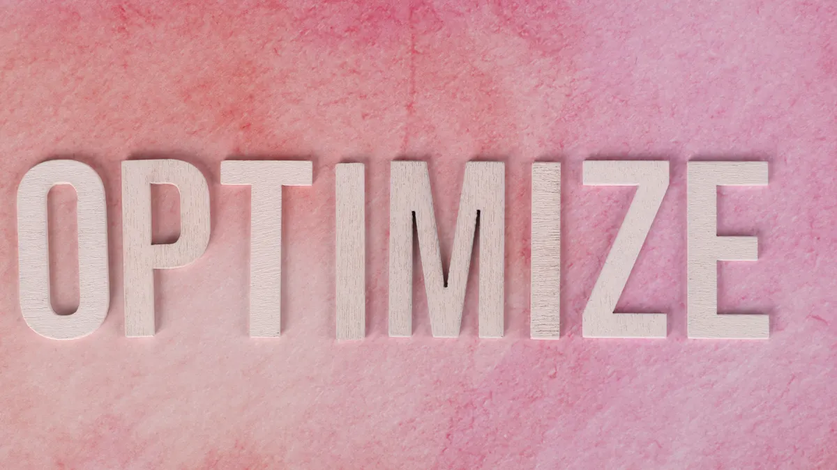 How to optimize a page for answer engines step by step How to optimize a page for answer engines step by step — Optimize Concept on Pink Textured Background