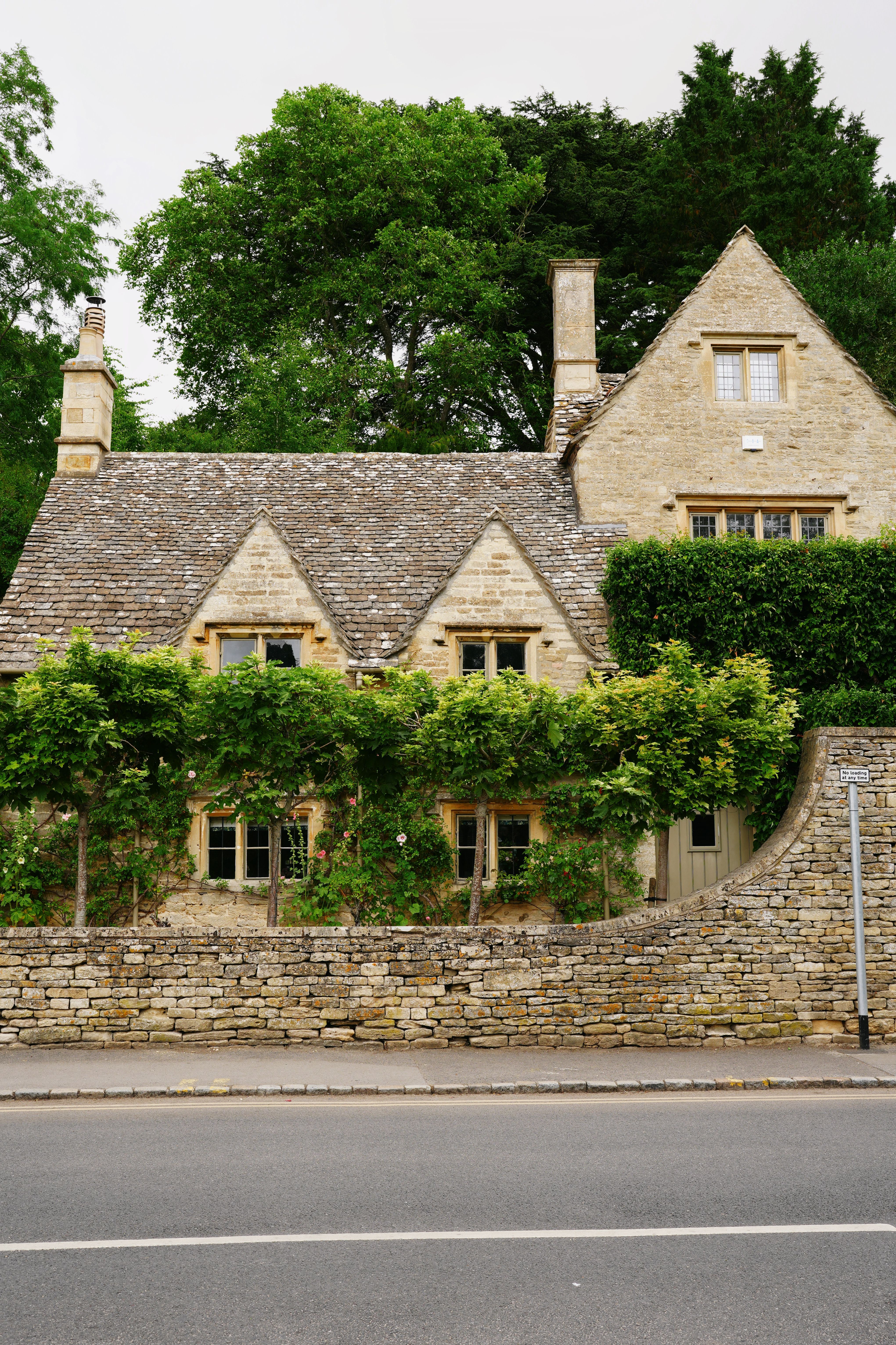 Traditional British house in the Northumberland countryside