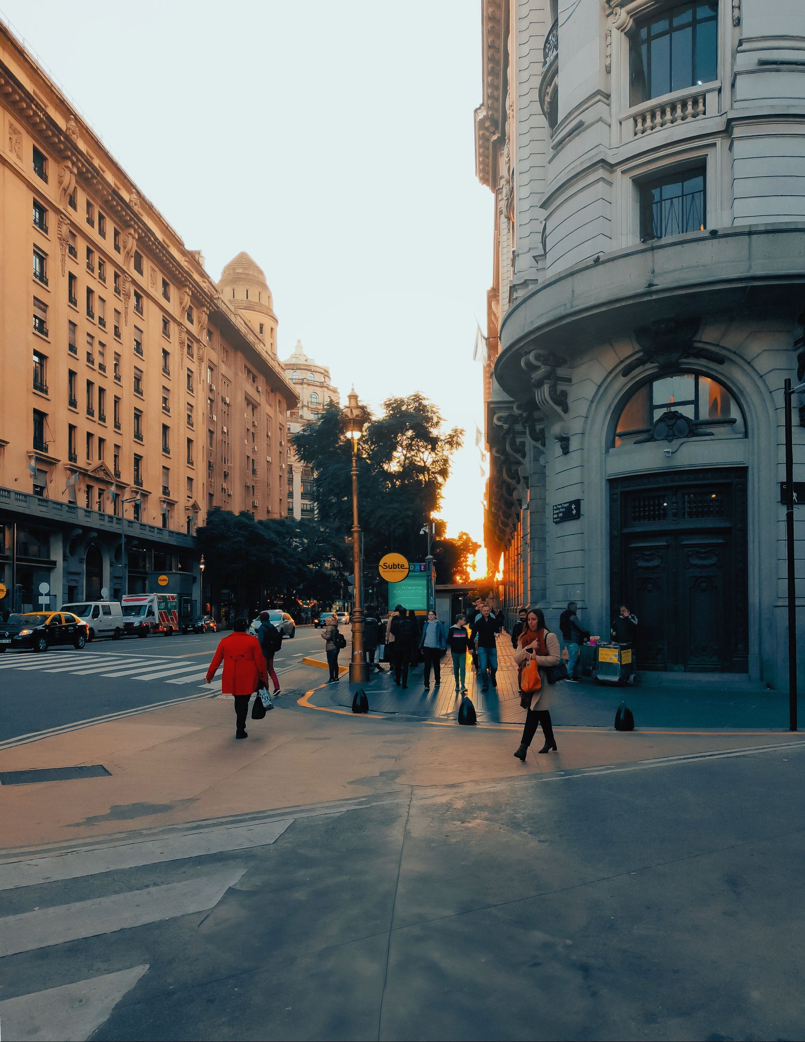 Urban Sunset Street Photography with Shadows · Free Stock Photo