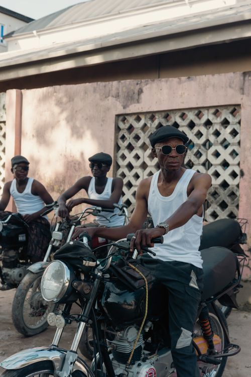 Stylish Bikers In Lagos Street Scene Free Stock Photo stylish-bikers-in-lagos-street-scene-free-stock-photo