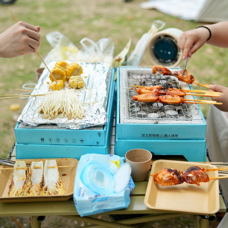 Japanese Chicken and Enoki Mushroom Skewers