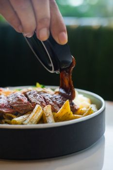 Meat And Added Vegetables Pasta With Tomato-based Sauce