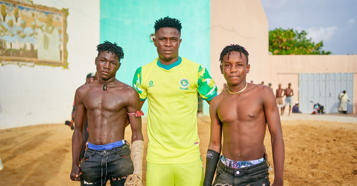 Young Ghanaian athletes training together in Ho, Volta Region