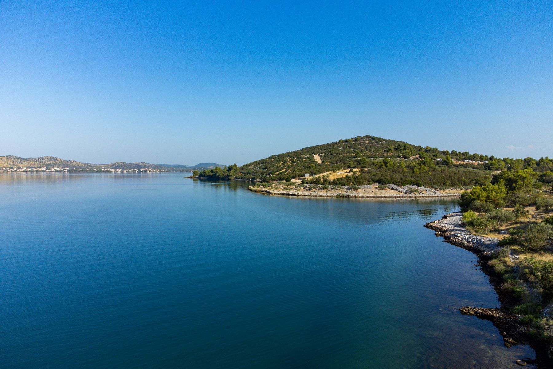 Croatian Adriatic coastline for Zadar Riviera