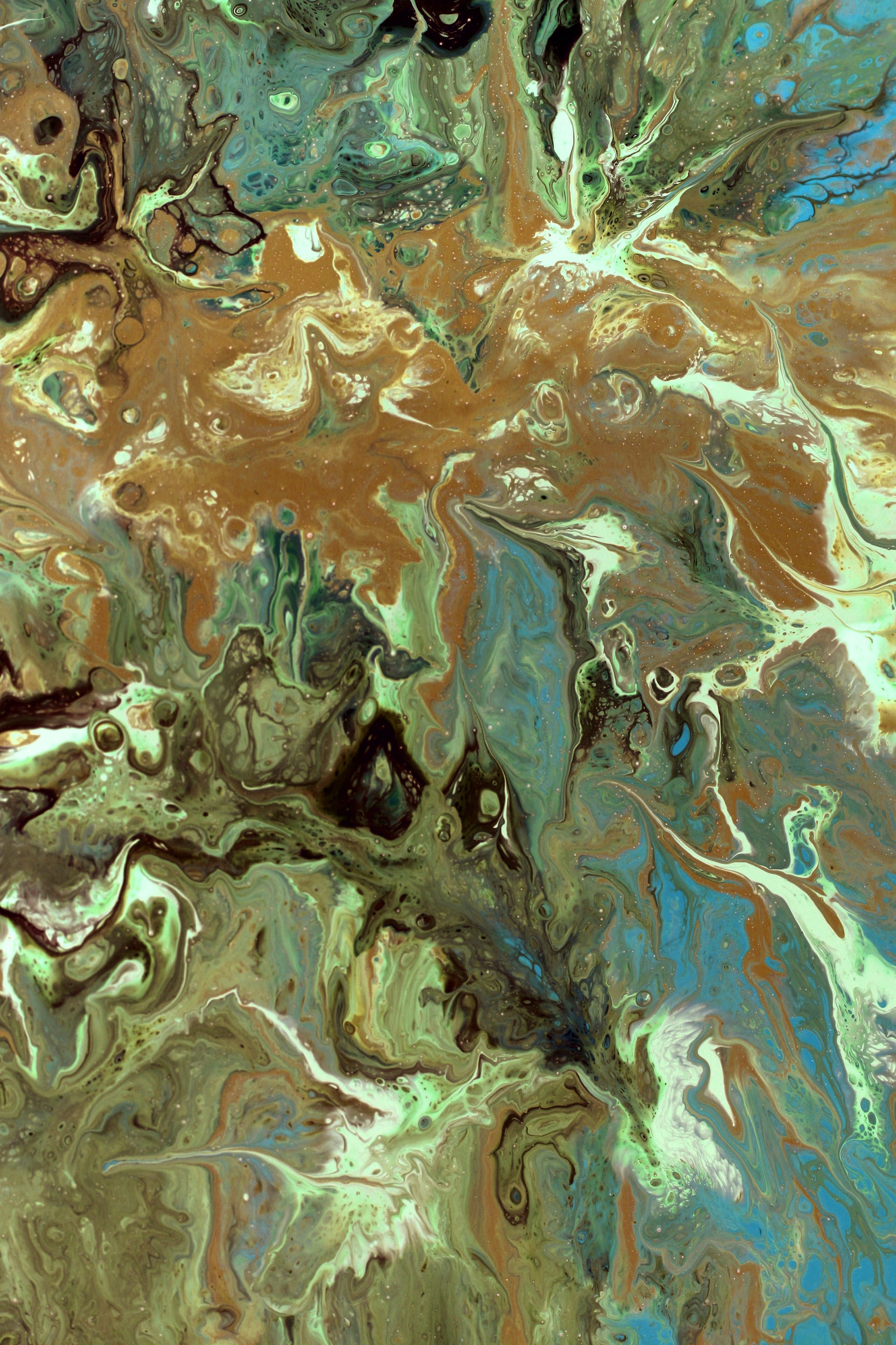 Abstract Fluid Art in Earthy Tones · Free Stock Photo