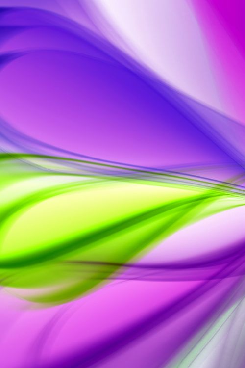 Free Dynamic abstract design featuring vivid purple, green, and pink gradient swooshes. Stock Photo