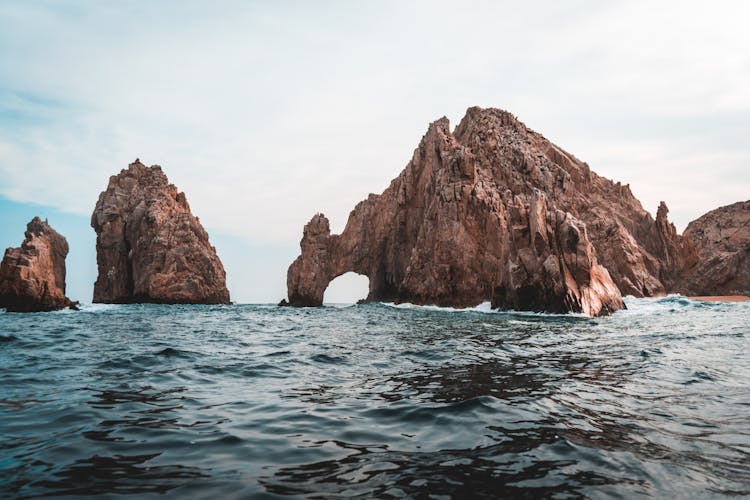 El Arco De Cabo San Lucas Under White And Blue Sky