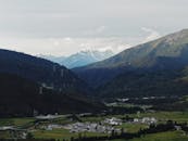 Scenic View of Tibetan Mountains and Valley