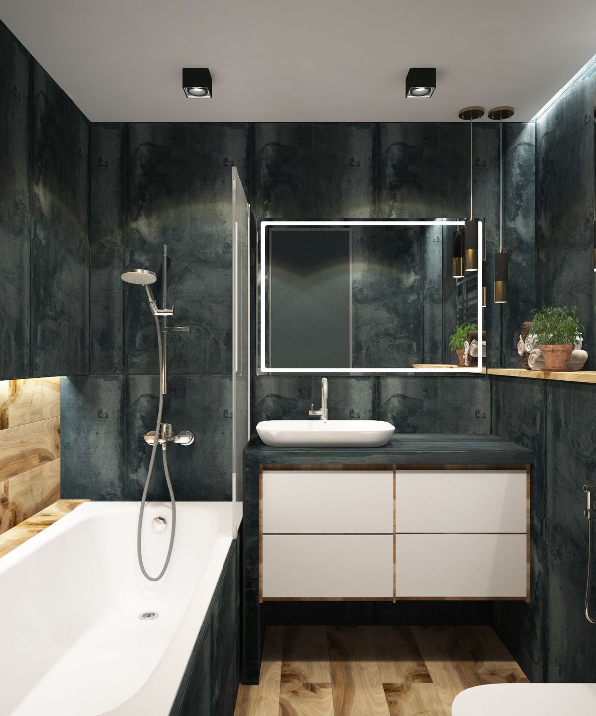 Neatly installed ceramic tiles on a kitchen backsplash