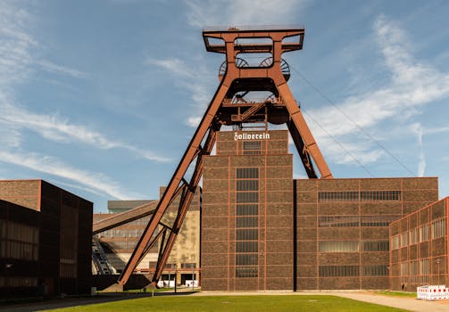 Historic Zollverein Coal Mine in Essen, a UNESCO World Heritage site in Germany.