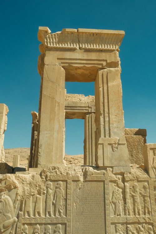 Free Explore the majestic ruins of Persepolis in Iran, showcasing ancient Persian architecture. Stock Photo