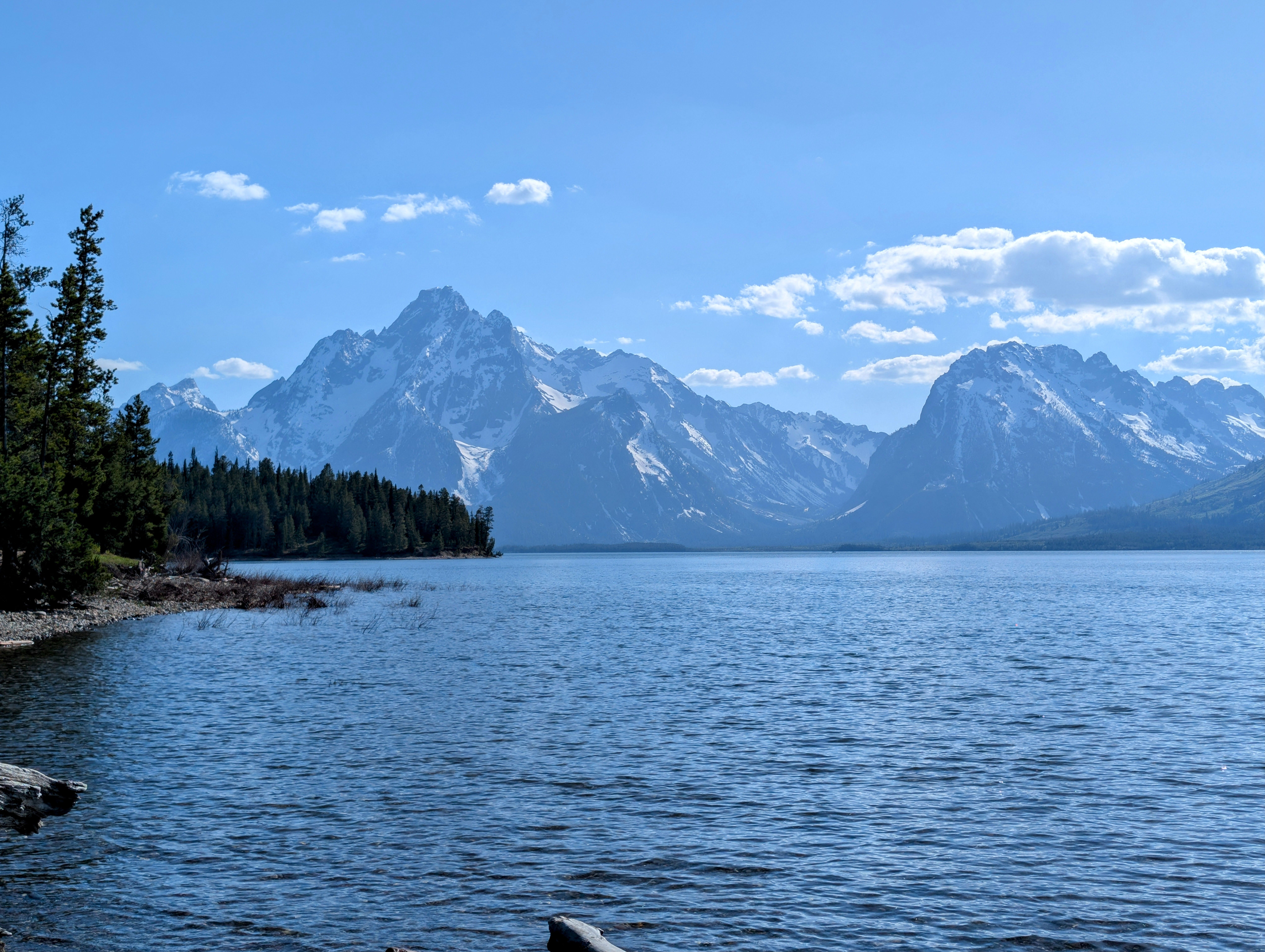 Scenic View of Colter Bay with Teton Mountains · Free Stock Photo