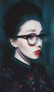 Woman Wearing Eyeglasses