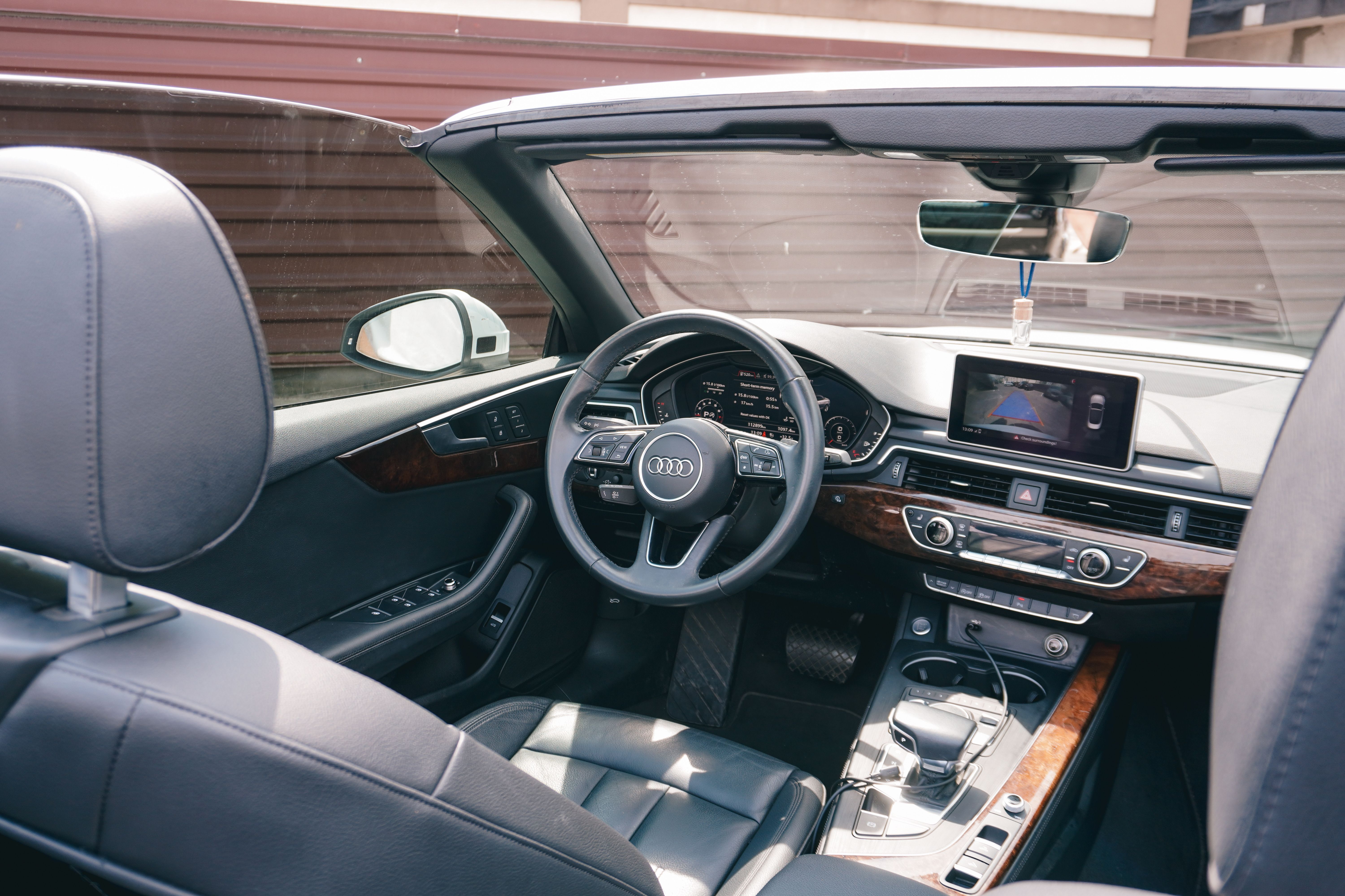 Luxurious interior of a convertible car · Free Stock Photo