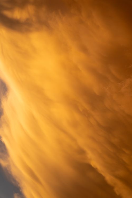Dramatic Golden Sunset Sky with Clouds · Free Stock Photo