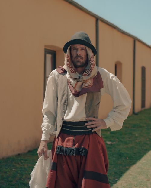 Free A man dressed as a traditional gaucho stands outdoors in Chascomús, Argentina. Stock Photo