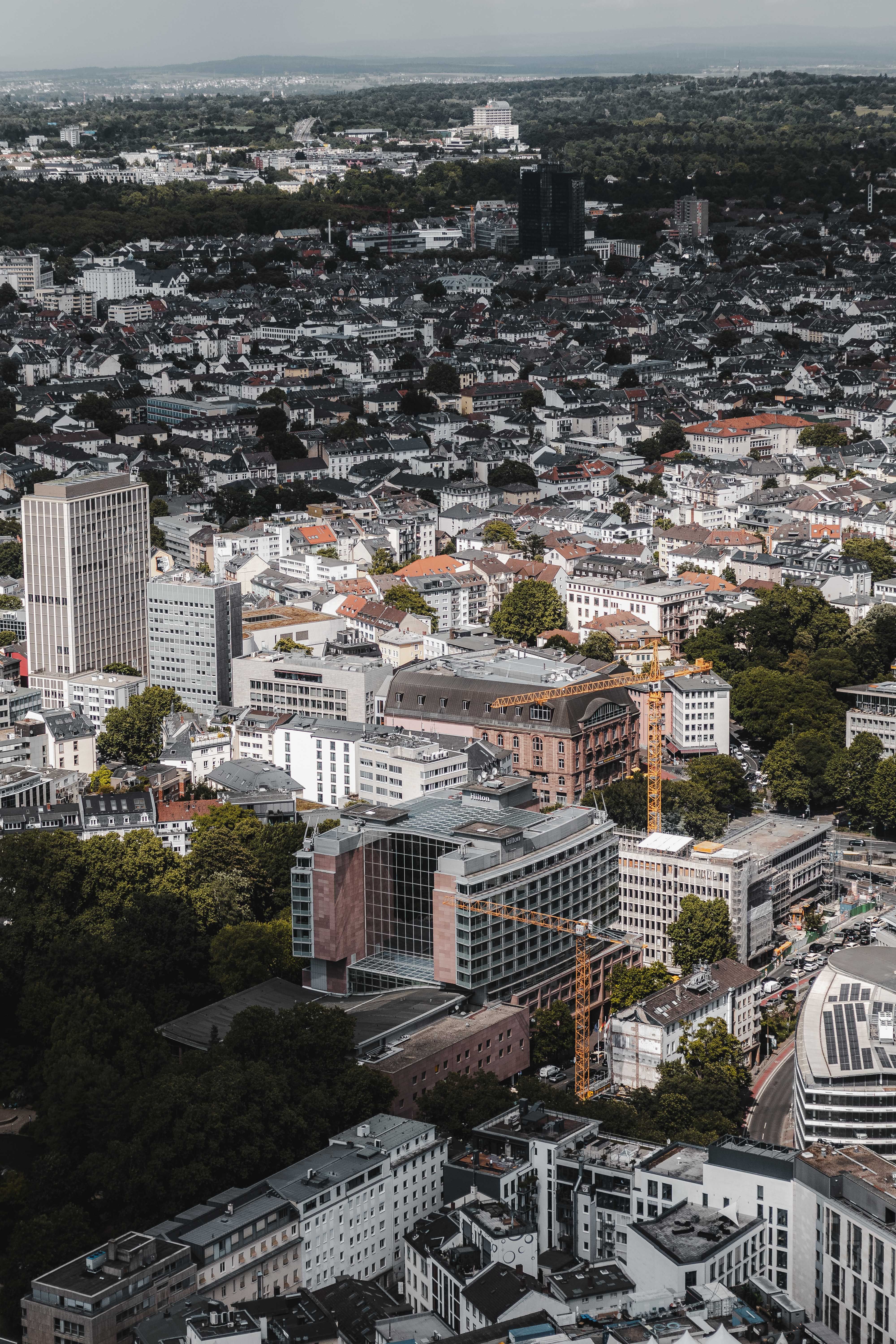 Aerial View of Urban Cityscape with Dense Architecture · Free Stock Photo
