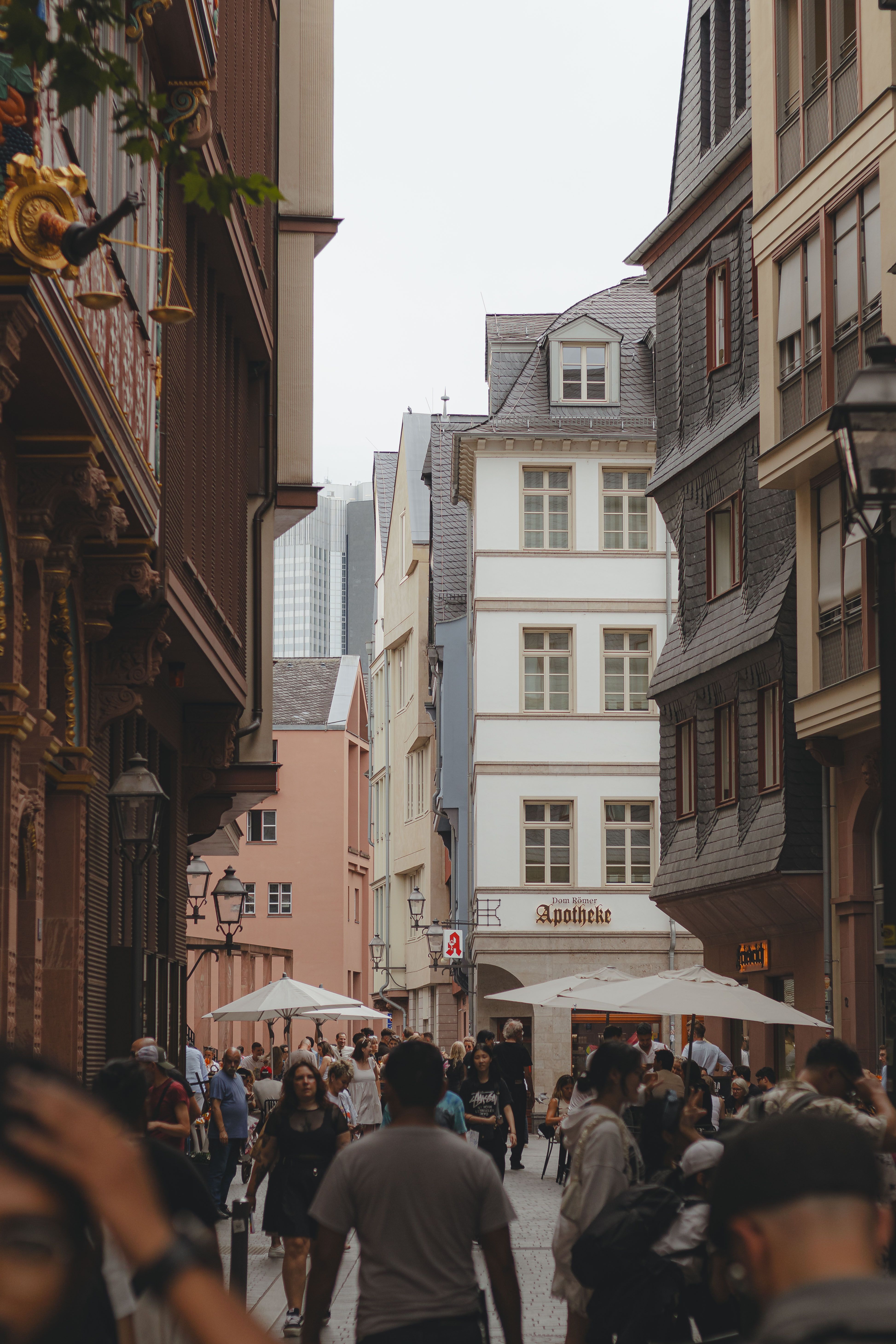 People Walking on a Narrow Pedestrian Street in a European City · Free ...