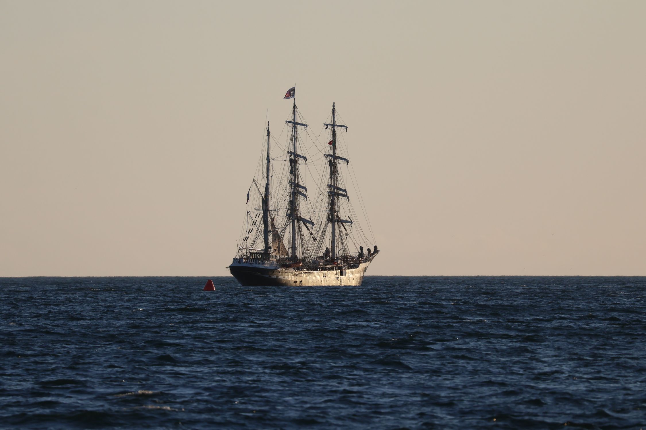 Majestic Tall Ship Sailing on the Open Sea · Free Stock Photo