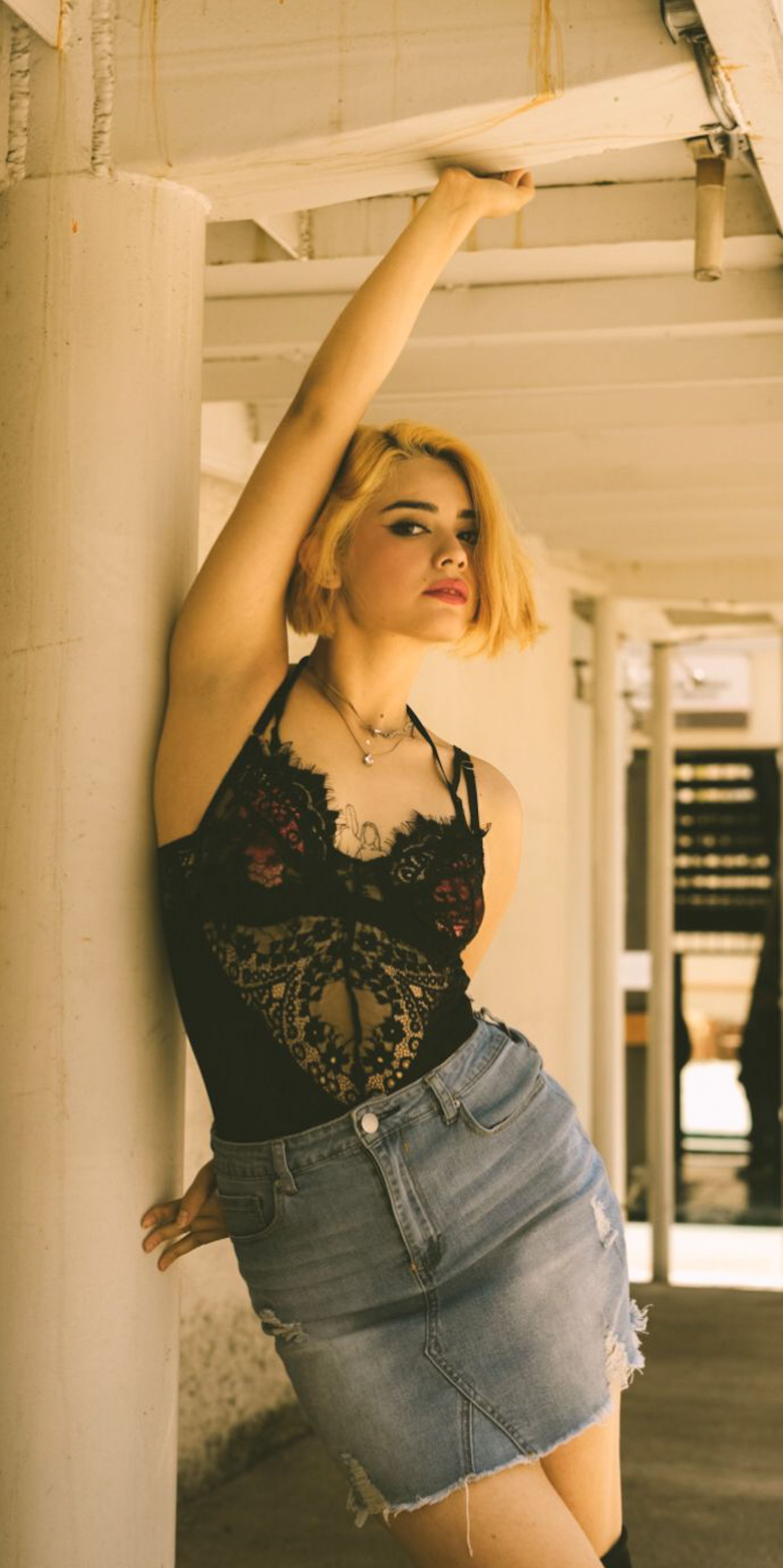 Saia Jeans Curta