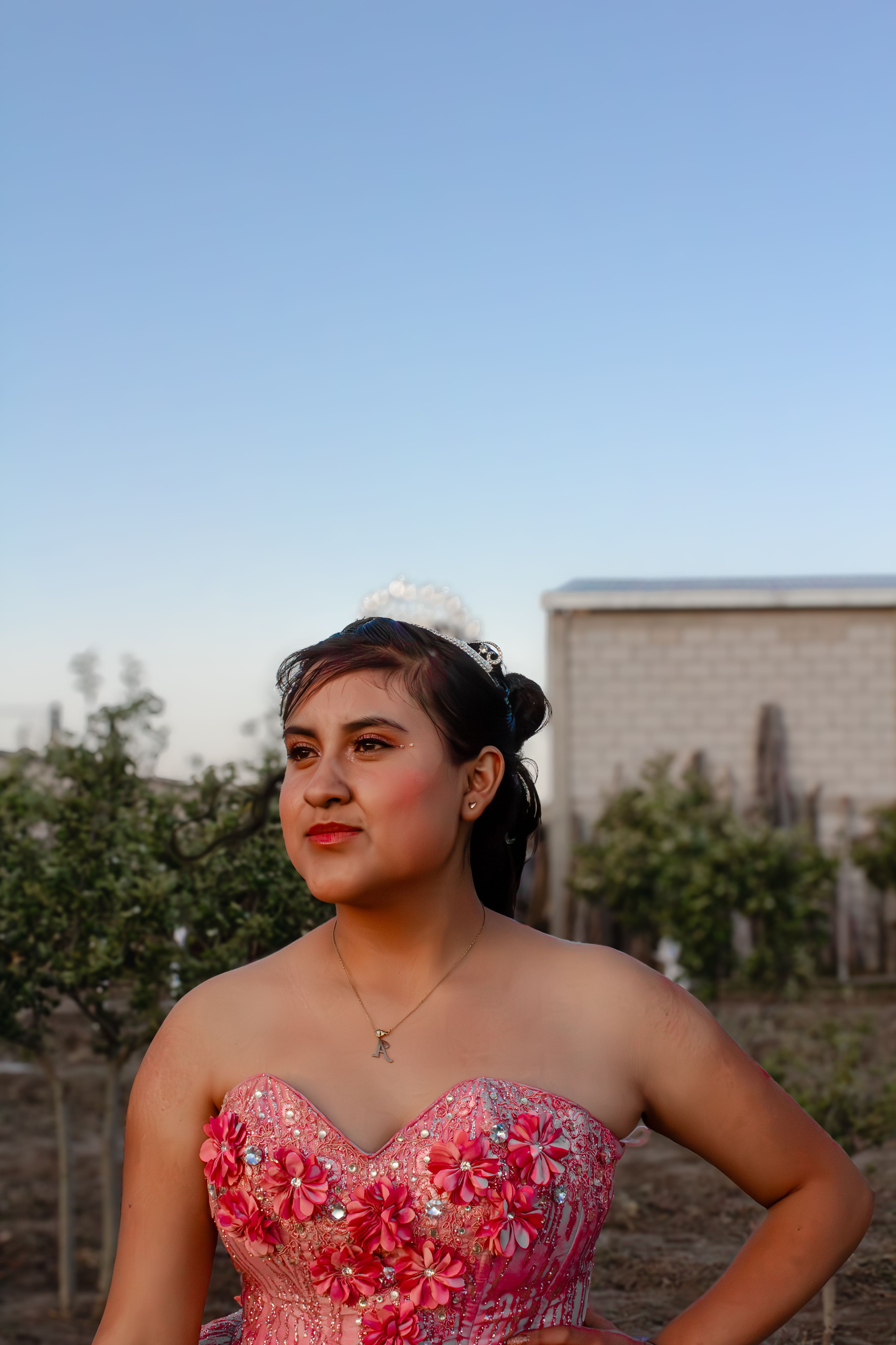 Elegant Young Woman in Red Dress Outdoors · Free Stock Photo