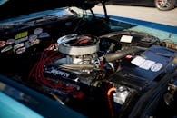 Close-up of Classic Car Engine in Winnipeg