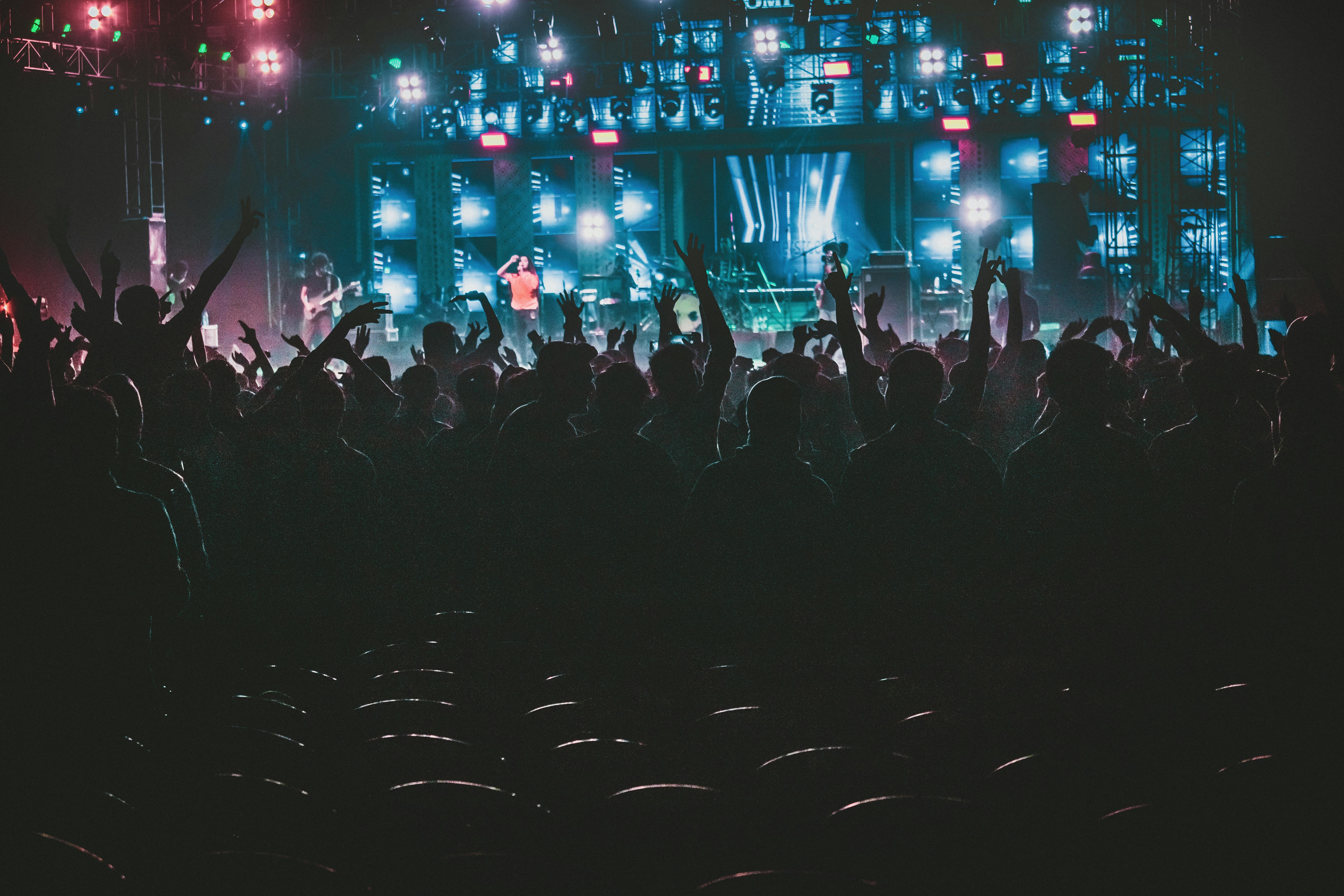 photo of people raising their hands up