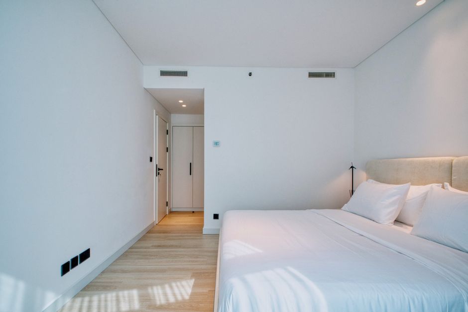 furnished apartment bedroom vacation rental modern
