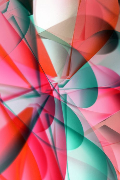 Free Vibrant abstract composition with layered shapes and colors creating a dynamic geometric pattern. Stock Photo