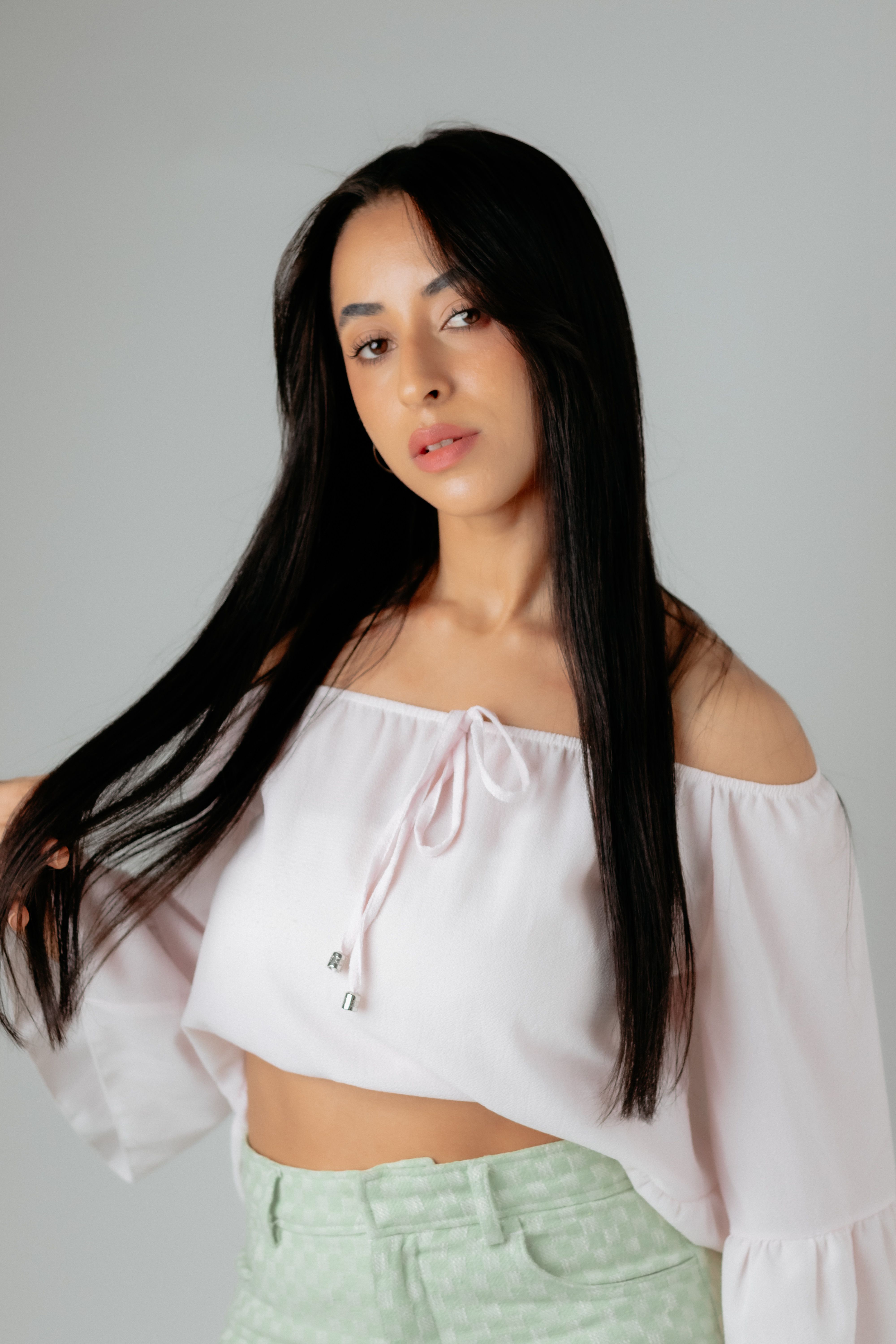 Blusa Ciganinha Floral Verde