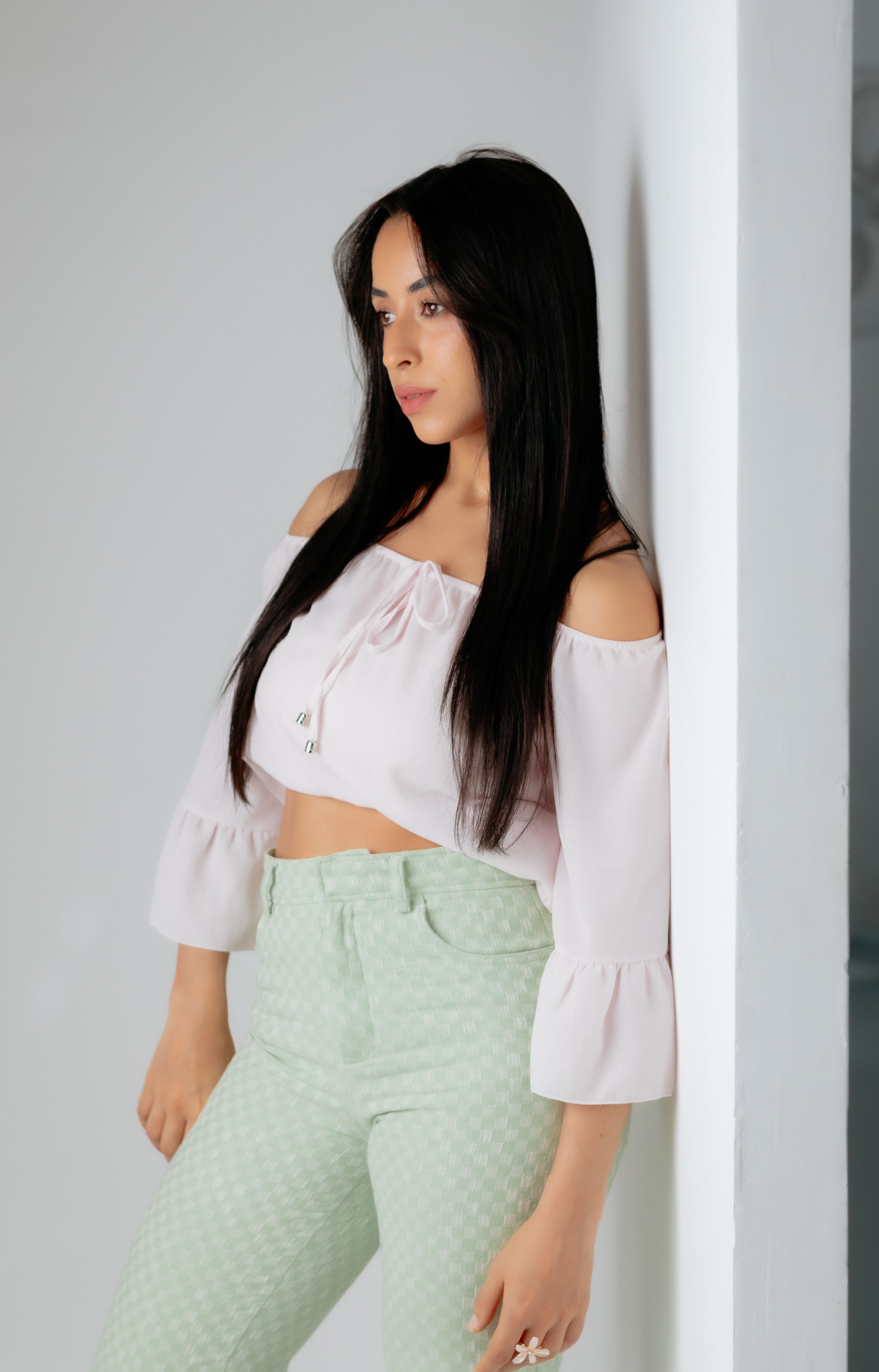 Cropped Bege Estampado