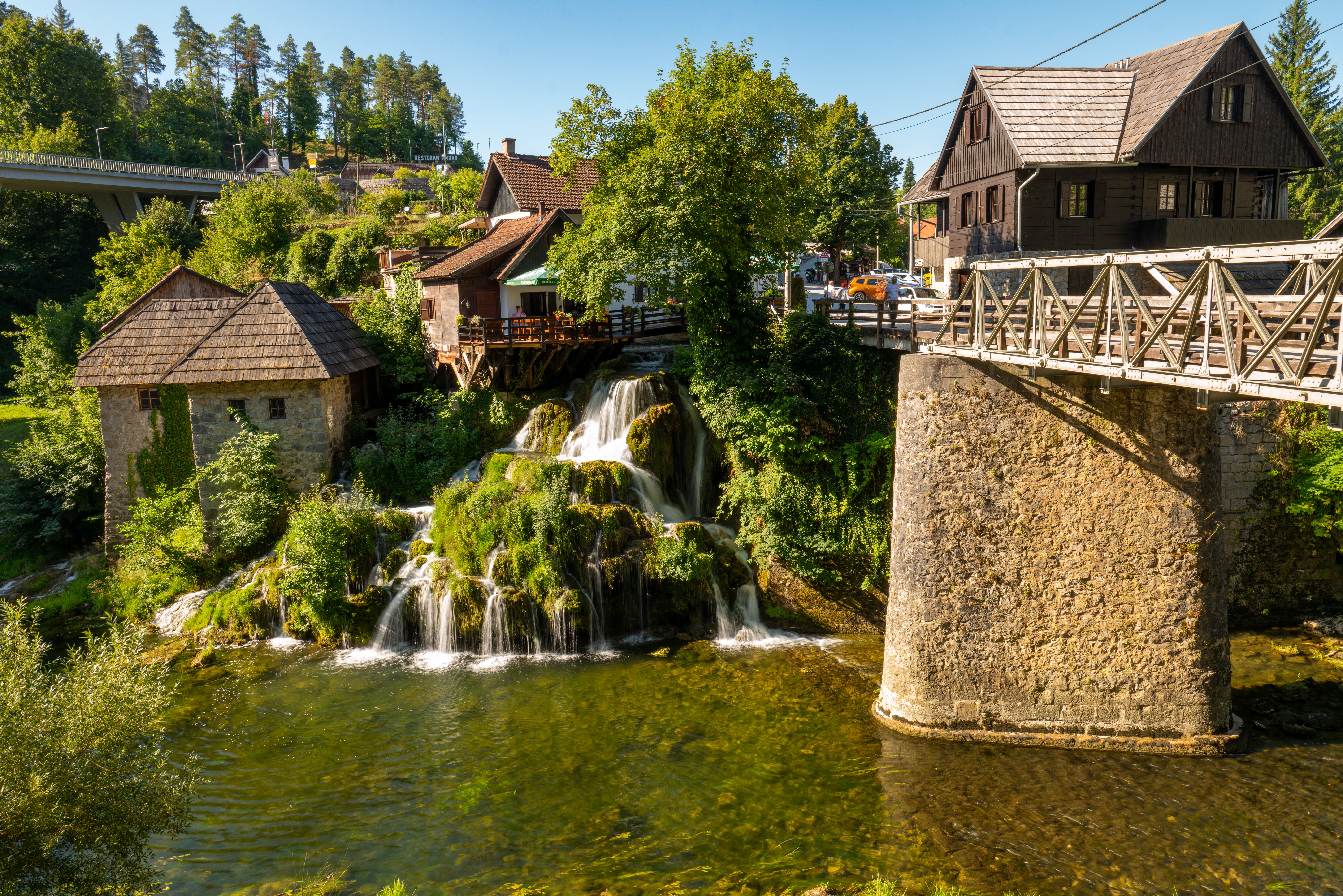 Promenada wodospadów Rastoke