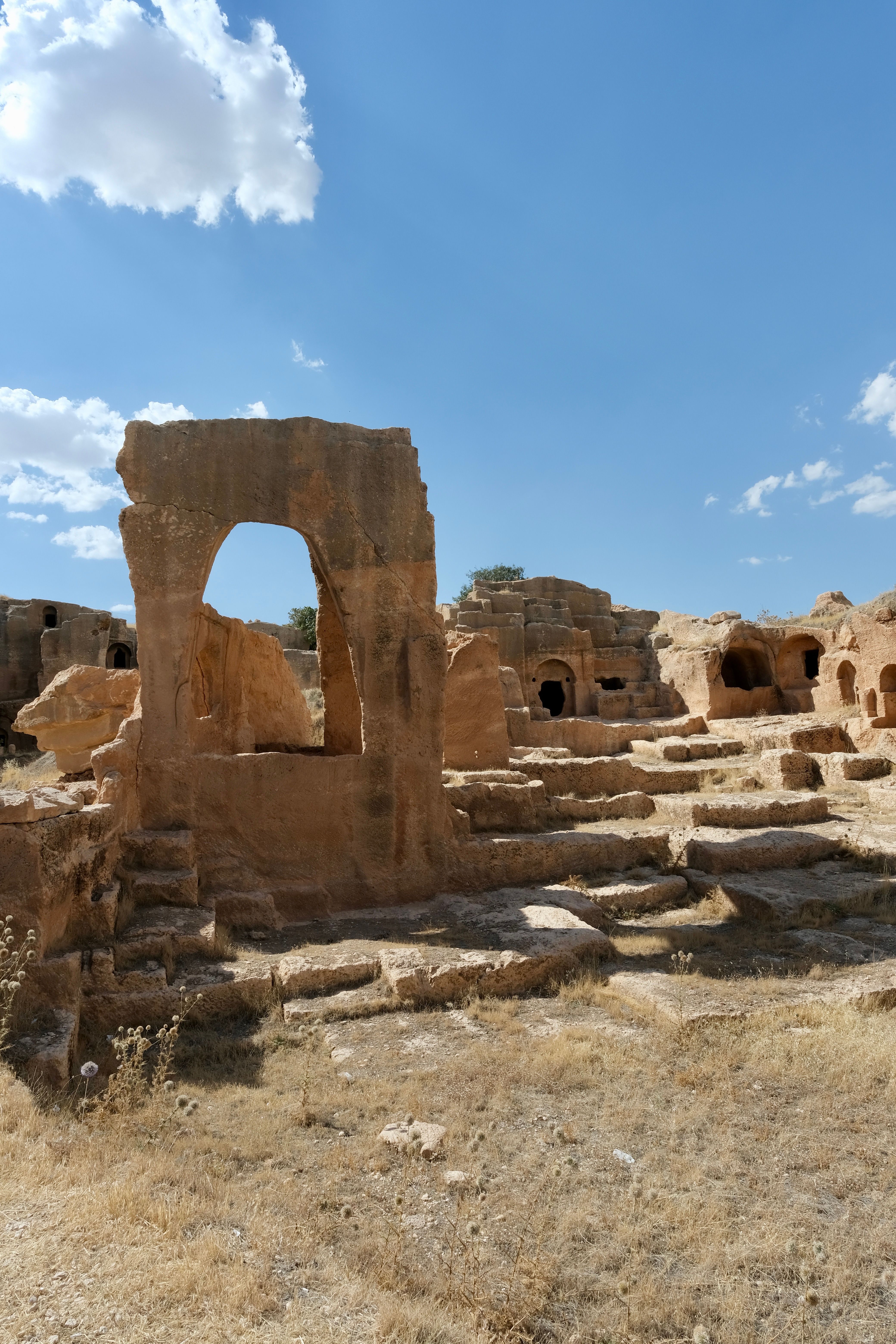 Ancient Ruins with Stone Arch against Blue Sky · Free Stock Photo