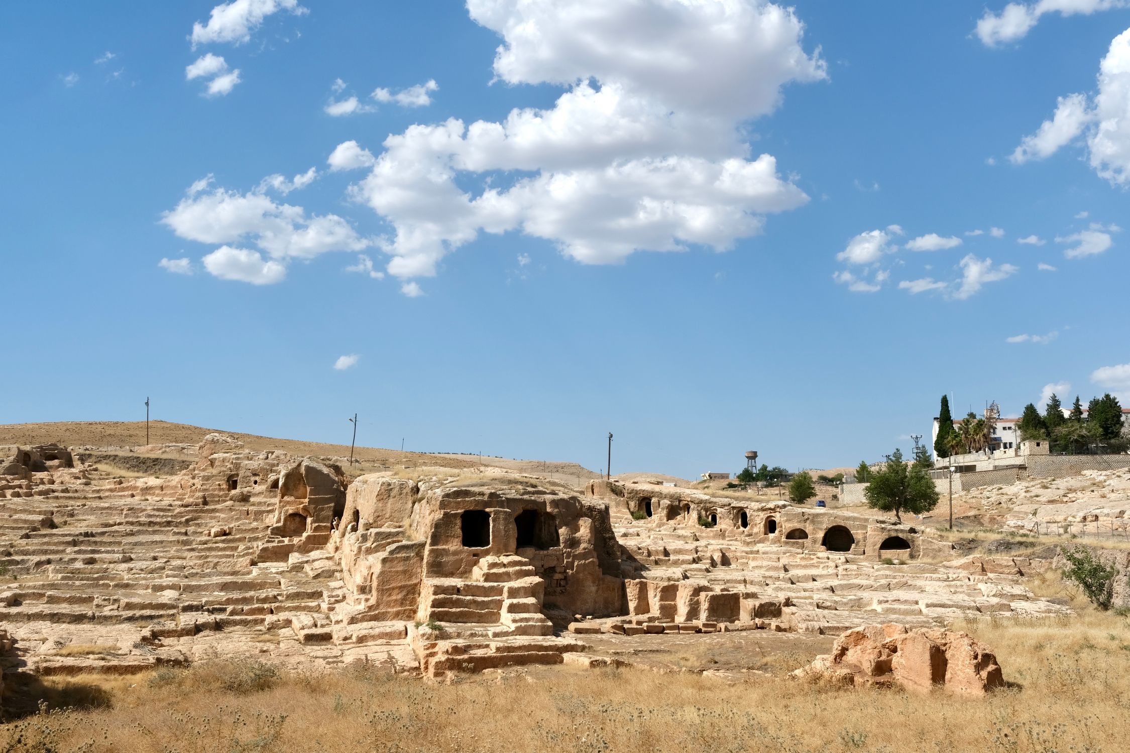Ancient Ruins under Cloudy Blue Sky · Free Stock Photo