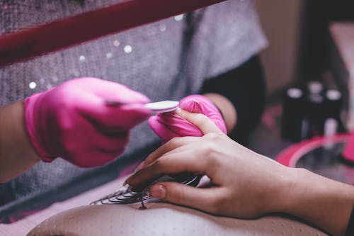 Free Close-up of Woman Having Manicure Stock Photo