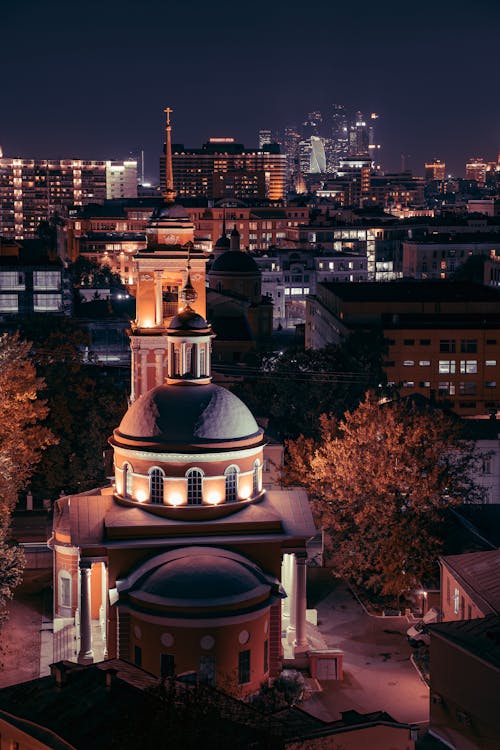 Dome Roof Church During Night Time